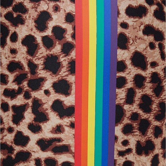 Torrid - Platinum Legging - Liquid Leopard With Rainbow Side Stripe​​​​​​​​​​ - Picture 4 of 5